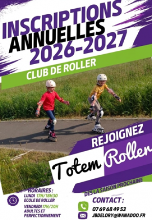 Inscriptions Totem Roller 2026/2027